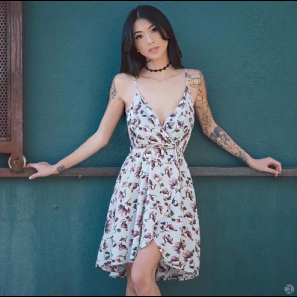 XIX Palms Wrap Dress